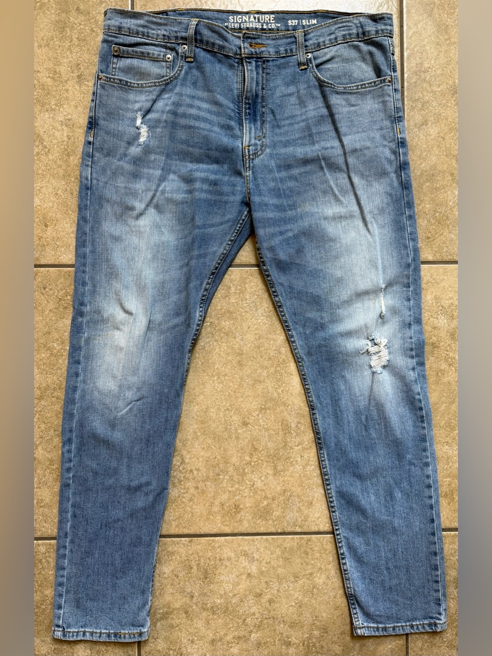 Signature Levi Strauss & Co. S37 Slim Jeans Men's Size 36x32 FAST SHIPPING